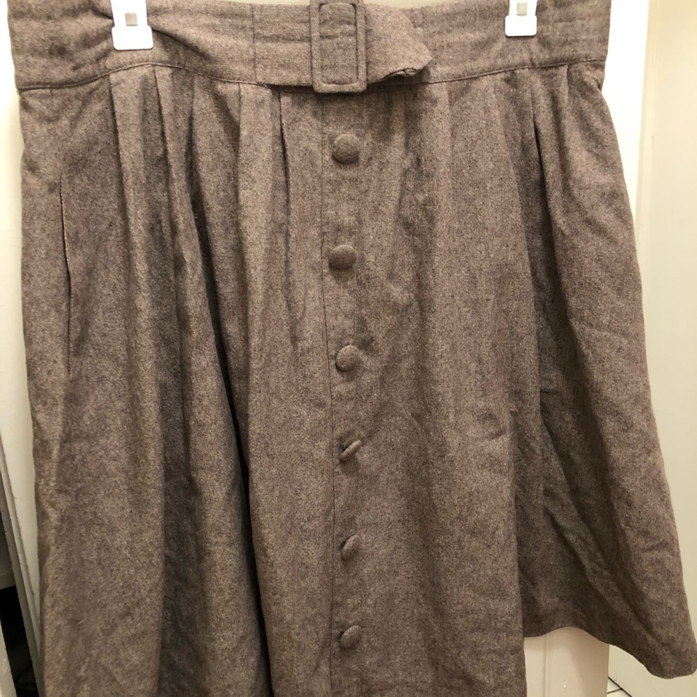 REPOSH! ModCloth belted waist retro midi skirt